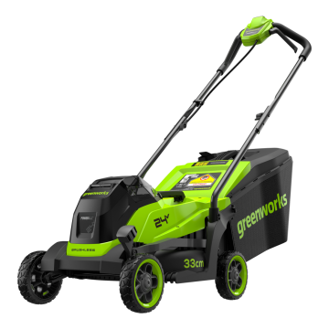 Газонокосилка аккумуляторная GREENWORKS GD24LM331, 24V, 33 см, бесщеточная