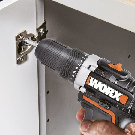 Дрель-шуруповерт аккумуляторная WORX WX183.9, 50Нм, 20В, Без аккумулятора и зарядного устройства
