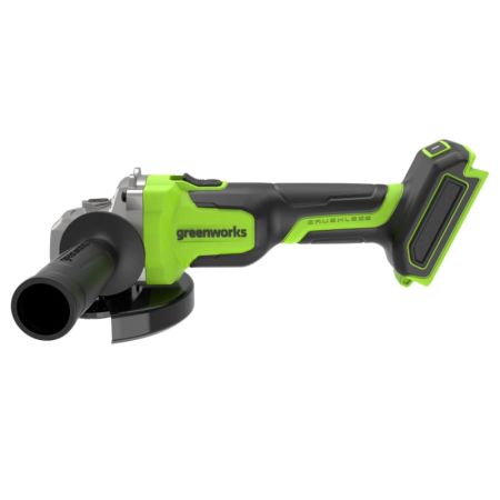 Угловая шлифовальная машина акк. GREENWORKS AG590, 24V, б/щет, 125 мм, 8500 об/мин, Anti-Kickback 