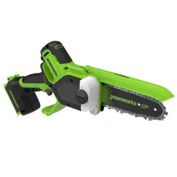 Цепная мини пила аккумуляторная GREENWORKS GD24CS15, 24V, 15см, бесщеточная, с автоматической смазкой цепи, без аккумулятора и ЗУ