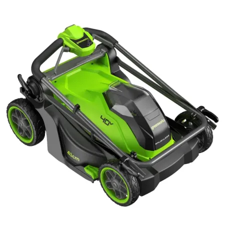 Газонокосилка аккумуляторная GREENWORKS GD40LM411, 40V, бесщеточная, 41 см, (2521007)