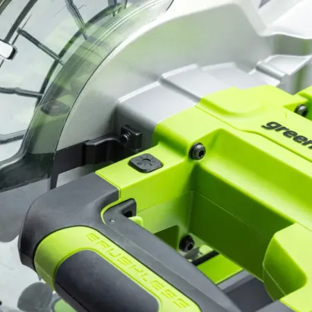 Торцовочная пила GREENWORKS GD24MS216, 24V, бесщеточная, с протяжкой, арт. 1501707, без АКБ и ЗУ (1501707)