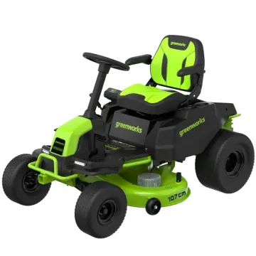 Трактор садовый аккумуляторный GREENWORKS GC82LT107, 82V, без АКБ и ЗУ (7404507)