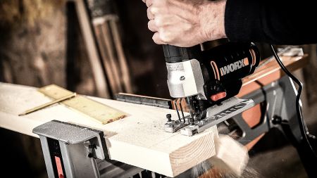 Лобзик WORX WX478.1 электрический 220V, 650Вт, в кейсе