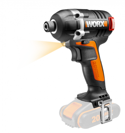 Винтоверт WORX BL WX292.9 аккумуляторный 20V, 175Нм, бесщеточный, 2 аккумулятора по 2 Ач + зарядное устройство, в кейсе