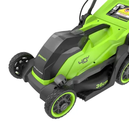 Газонокосилка аккумуляторная GREENWORKS GD40LM361, 40V, 36 см, бесщеточная(2520807)