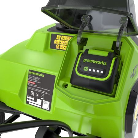 Снегоуборщик аккумуляторный GREENWORKS G40ST40, 40V, 40 см,(2603607)