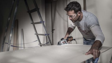 Дисковая пила компактная WORX Saw WX427 электрическая 220V, 710Вт, 120мм, в кейсе
