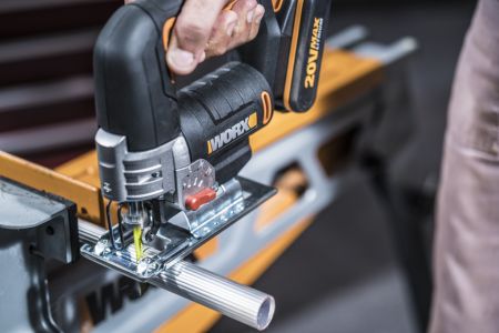 Лобзик WORX WX543.9 аккумуляторный 20V, Без аккумулятора и зарядного устройства