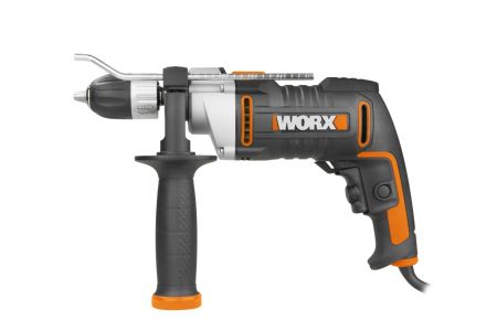 Дрель-шуруповерт ударная WORX WX318 электрическая 220V, 810Вт, в кейсе, Без аккумулятора и зарядного устройства
