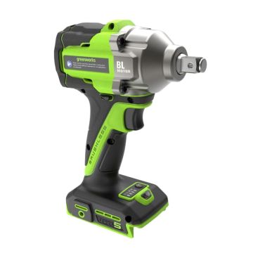 Гайковерт ударный акк. GREENWORKS IW5500, 24V, б/щет, 1/2'', 500Нм, 3 режима, без АКБ и ЗУ (3805007)