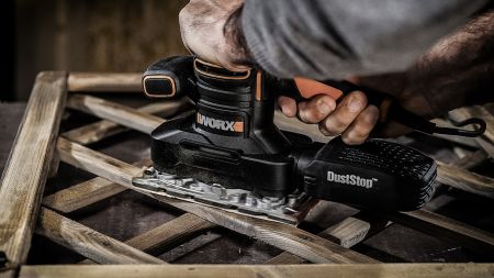 Виброшлифмашина WORX WX641 электрическая 220V, 250Вт