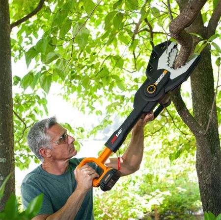 Цепная пила безопасная аккумуляторная WORX JawSaw WG329E.9, 20В, 15 см, 1 аккумулятор 2 Ач + зарядное устройство