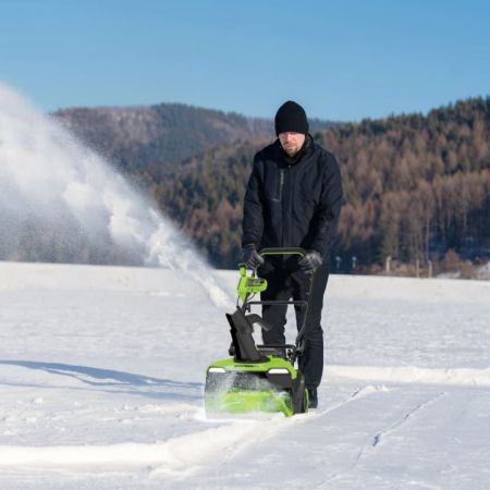 Снегоуборщик аккумуляторный бесщеточный Greenworks GD40STX2, 40V, 51 см,(2603407)