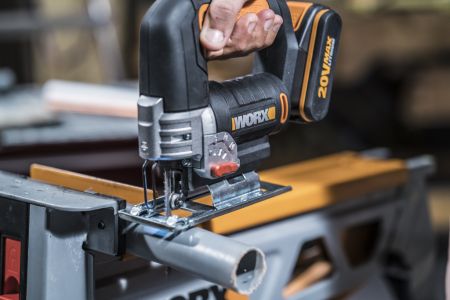 Лобзик WORX WX543.9 аккумуляторный 20V, Без аккумулятора и зарядного устройства