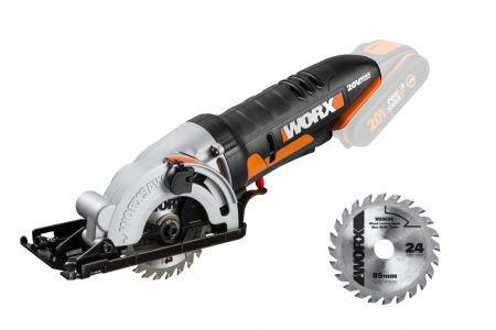 Дисковая пила WORX WX527.9 аккумуляторная 20V, 85мм