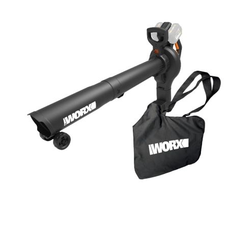 Воздуходув-пылесос аккумуляторный WORX WG583E.9, 40В, бесщеточный, Без аккумулятора и зарядного устройства