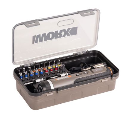Отвертка аккумуляторная WORX WX242, 4В, 5Нм, 2Ач, набор оснастки