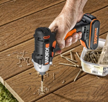 Винтоверт WORX WX290.1 аккумуляторный 20V, 107Нм, Без аккумулятора и зарядного устройства