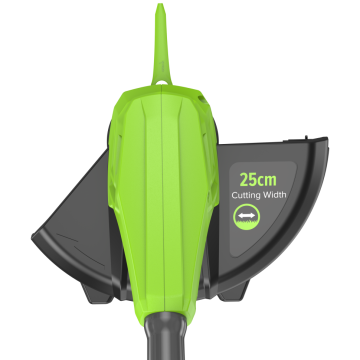 Триммер аккумуляторный GREENWORKS G24LT251, 24 V, 25 см, с 1хАКБ 2Ач и ЗУ, (2113307SA)