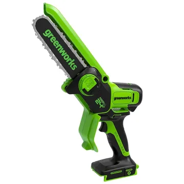 Цепная мини-пила аккумуляторная GREENWORKS GD24CSMNX, 24V, 15см, бесщеточная, без аккумулятора и ЗУ