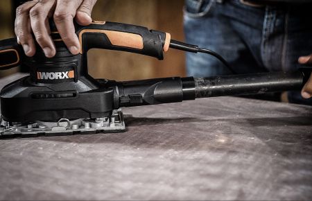 Виброшлифмашина WORX WX641 электрическая 220V, 250Вт