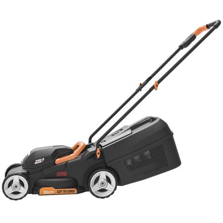 Газонокосилка WORX WG730E.9 20V 30см аккумуляторная бесщеточная, 1 аккумулятор 4 Ач + зарядное устройство