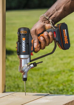 Дрель-шуруповерт аккумуляторная WORX Switchdriver WX176.9, 20Нм, 20В, Без аккумулятора и зарядного устройства