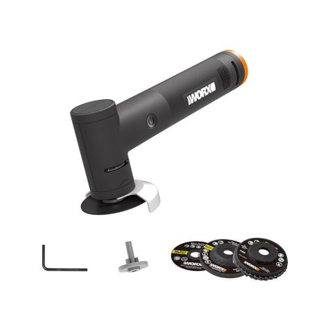 Мини-углошлифовальная машинка WORX WX741.9 20V аккумуляторная, бесщеточная, Без аккумулятора и зарядного устройства
