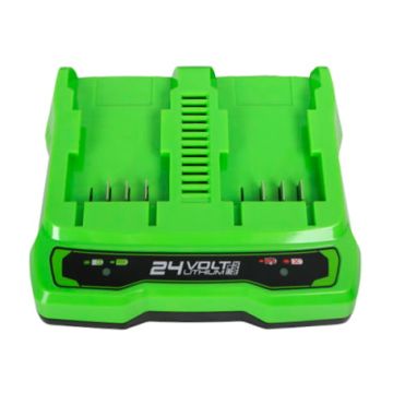 Зарядное устройство на 2 аккумулятора GREENWORKS G24X2UC2, 24V