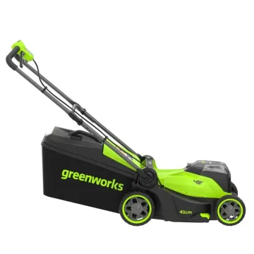 Газонокосилка аккумуляторная GREENWORKS GD24X2LM411 ,  2х24V, 41 см, бесщеточная (2520907)