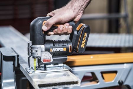 Лобзик WORX WX543.9 аккумуляторный 20V, Без аккумулятора и зарядного устройства