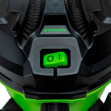 Строительный пылесос GREENWORKS G120WDV, 1300 Вт, 4701207, электрический