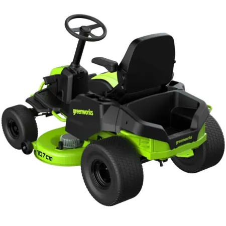 Трактор садовый аккумуляторный GREENWORKS GC82LT107, 82V, без АКБ и ЗУ (7404507)