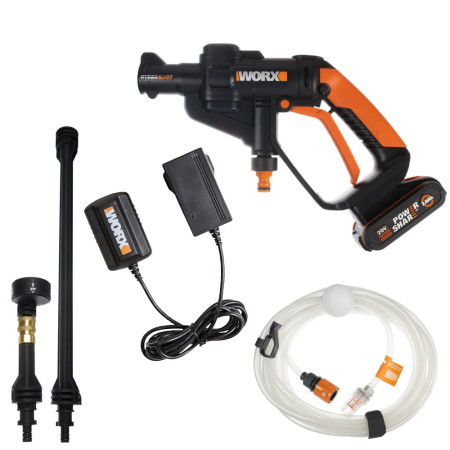 Мойка высокого давления WORX WG629E.9, аккумуляторная, 20В, 22 бар, Без аккумулятора и зарядного устройства