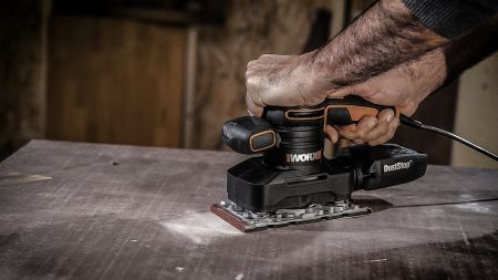 Виброшлифмашина WORX WX641 электрическая 220V, 250Вт
